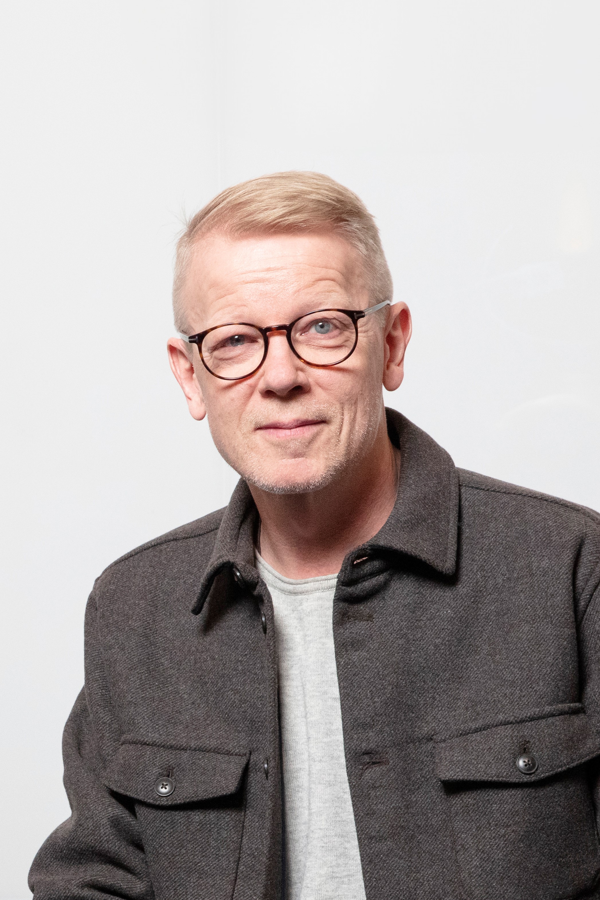 Portrait of Glenn Bark with a white background.